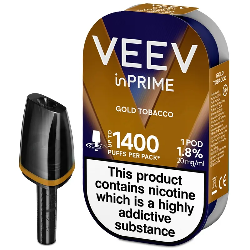 Gold Tobacco Veev InPrime Prefilled Pod
